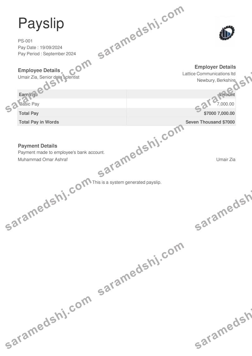 equipment testing company payslip template in Word and PDF formats.pdf, 1